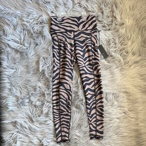 Savvi Juniors High-Waist Zebra Print Leggings